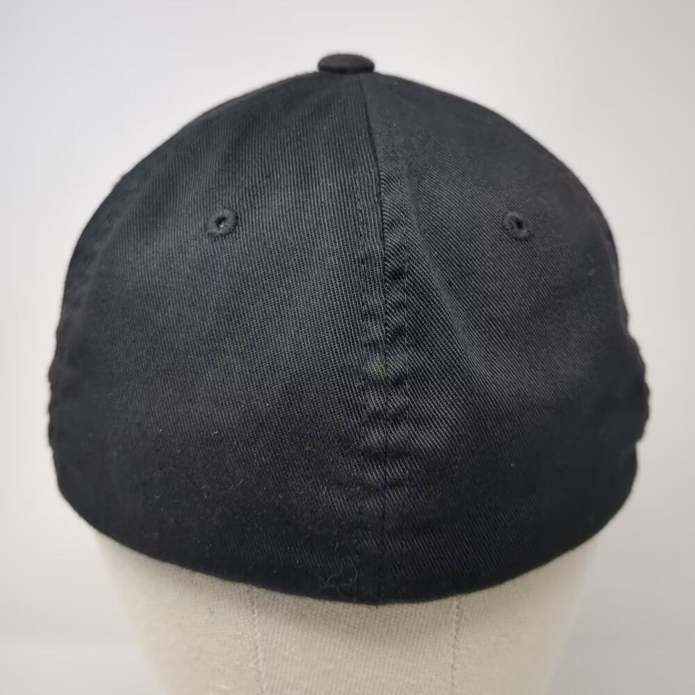 Flexfit Baseball Cap Black Size M Embroidered Camp Ida-Haven Structured Hat View 6